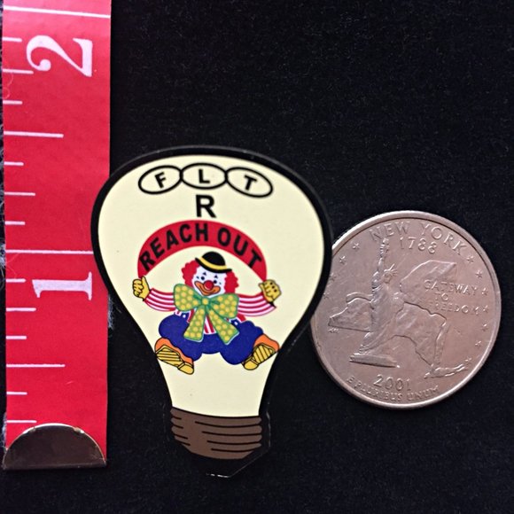 VTG Odd Fellows IOOF Masonic lapel pin with clown 🤡 FLT 3 Links - Picture 4 of 5